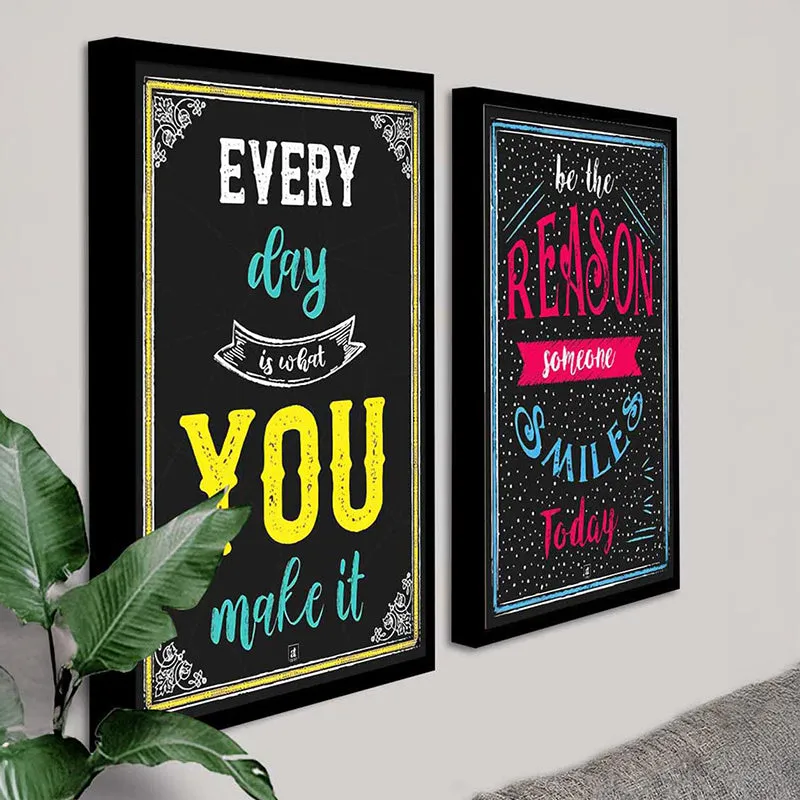 Reason & Smile Wall Art - Set Of Two media 4