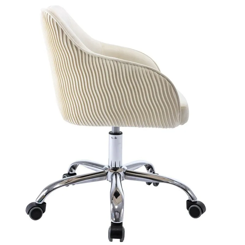 Seatron Metal Office Chair - Beige media 3