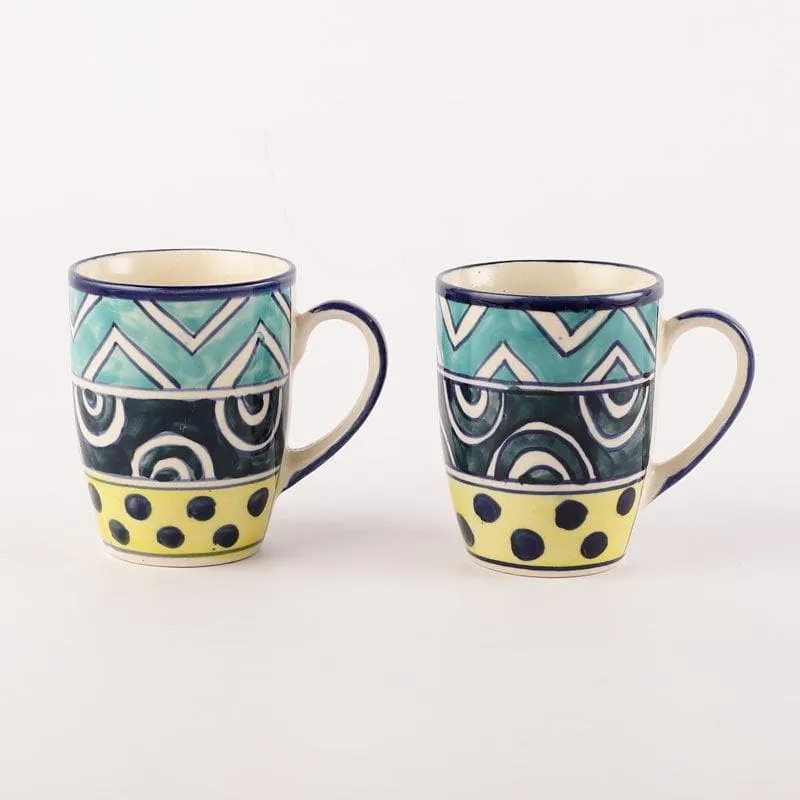 Zubi Ceramic Coffee Mug (270 mL) - Two Piece Set media 3