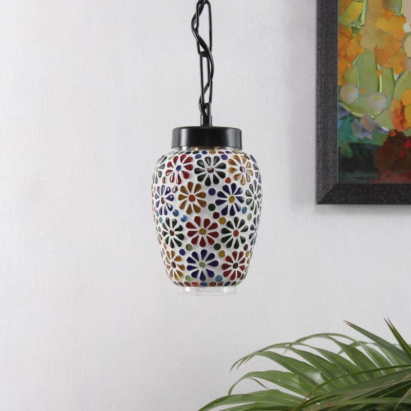 Flora Bloomy Glass Ceiling Lamp media 3
