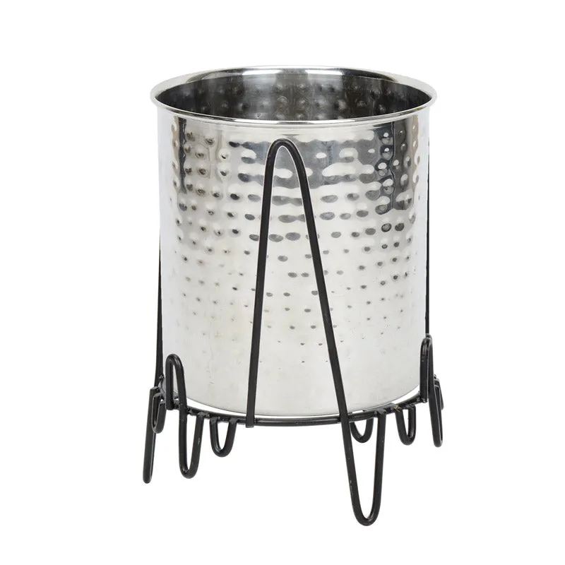 Retsa Stainless Steel Planter - Silver & Black media 3