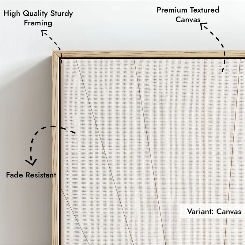 Radiant Calm Canvas Wall Painting With Brown Frame media 7