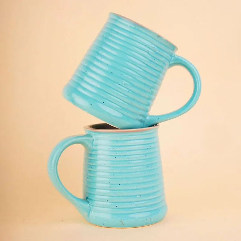 Willow Ceramic Coffee Mug (330 mL) - Blue media 3