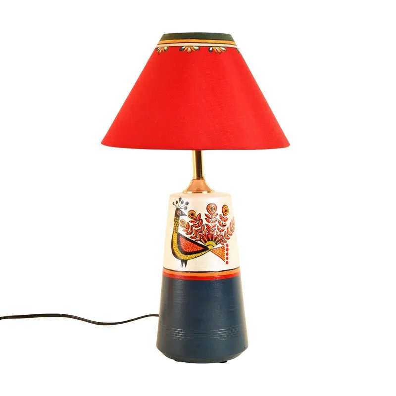 Indradatta Terracotta Table Lamp - Multicolor media 10