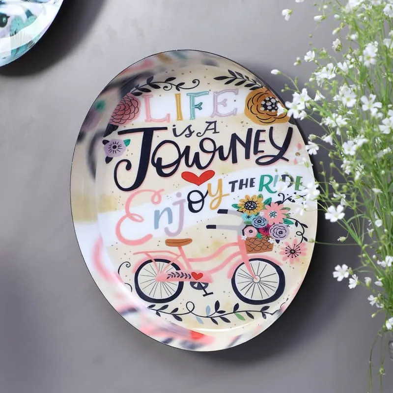 Bicycle Journey Wall Plate - Set Of Two media 4