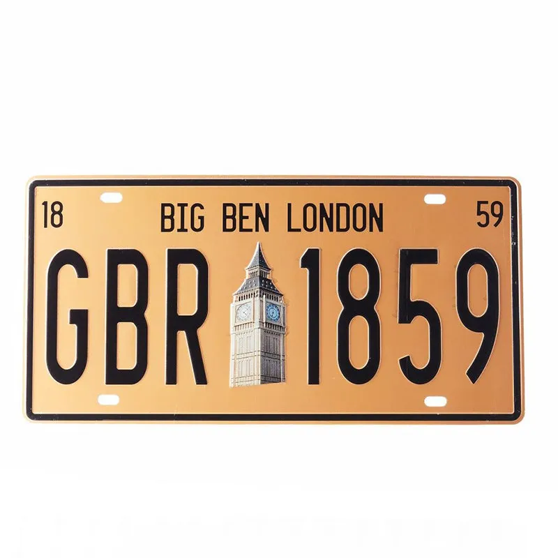 GBR 1859 Embossed Retro Metal Wall Accent - 3
