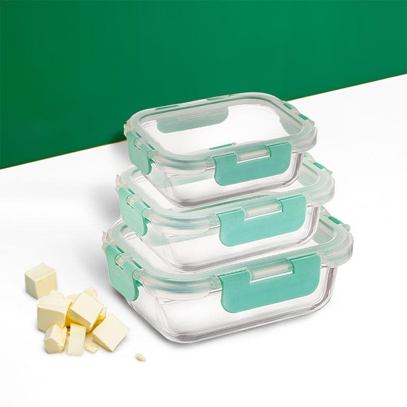 Crusade Glass Container (370, 640,1040 ML)  - Set Of Three media 3