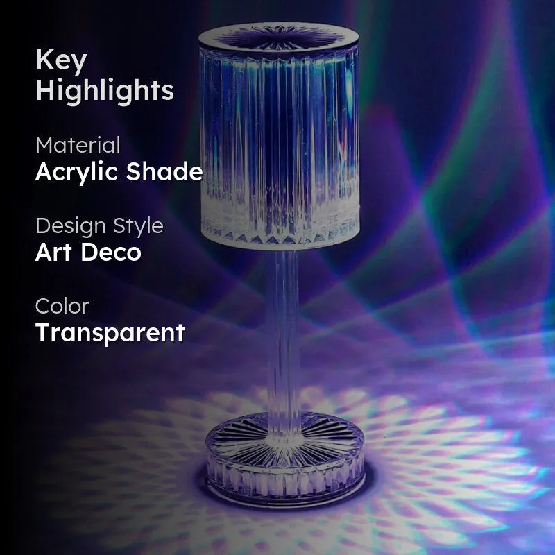 Esha Crystal Acrylic Table Lamp - Transparent media 2