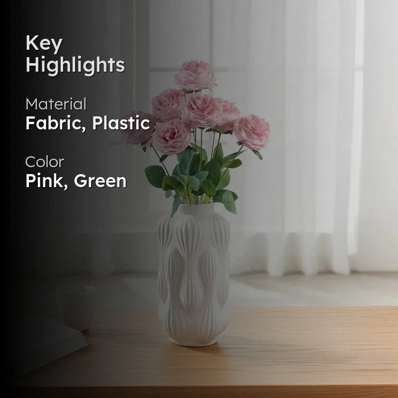 Petalisse Rose Fabric Artificial Flower - Light Pink media 2