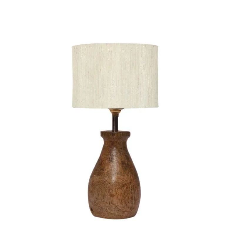 Sheldo Fabric Table Lamp - Beige,Brown media 4