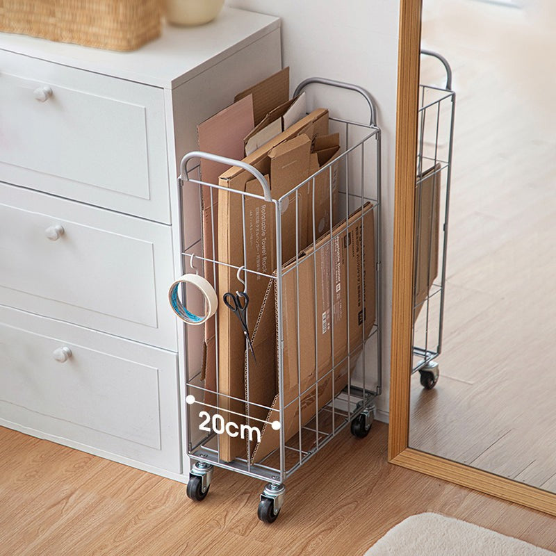Rove Steel Storage Basket With Wheels media 4
