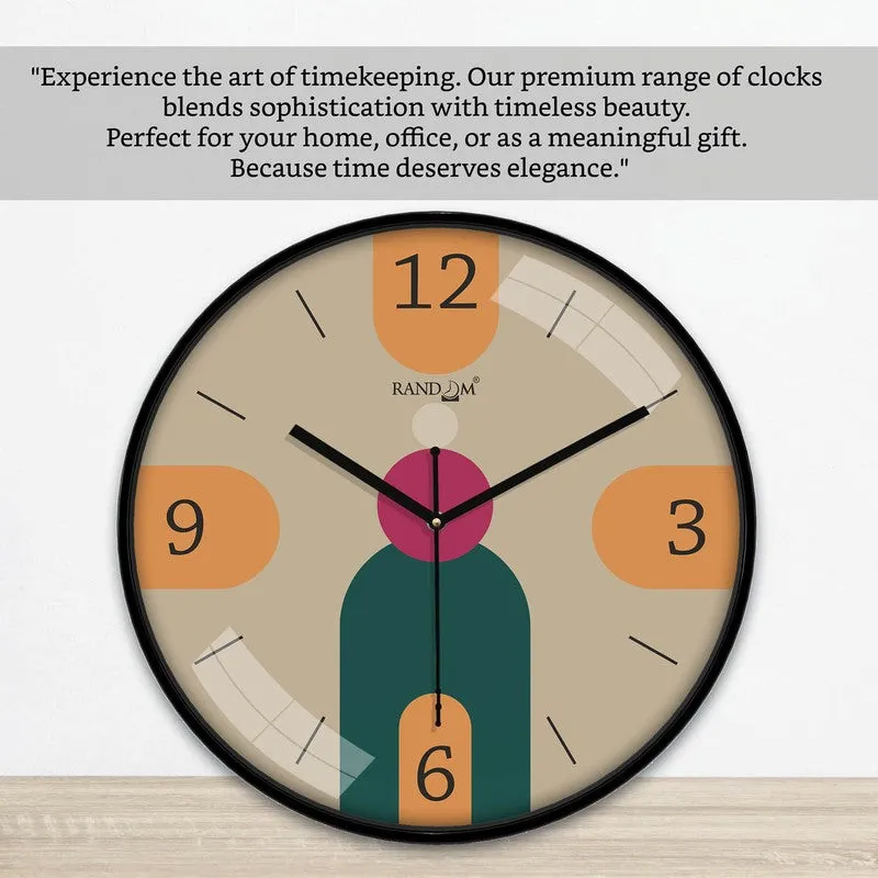 Modernist Round Analog Wall Clock - Multicolor media 6