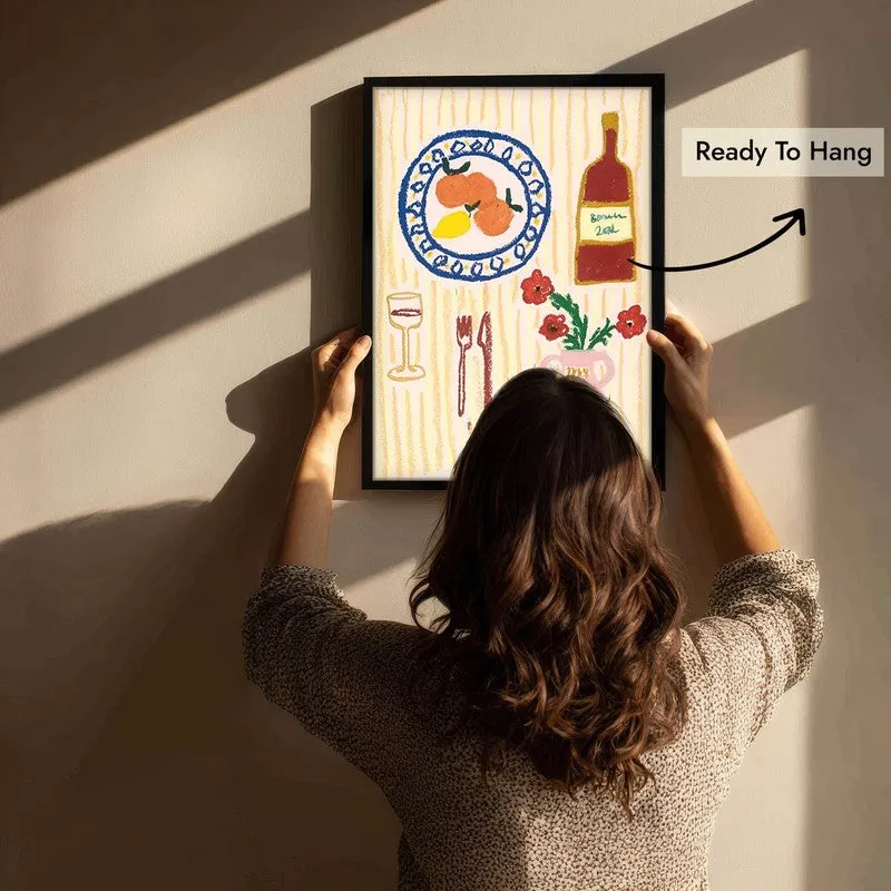 MorningDining Archival Canvas Wall Art - Black media 6