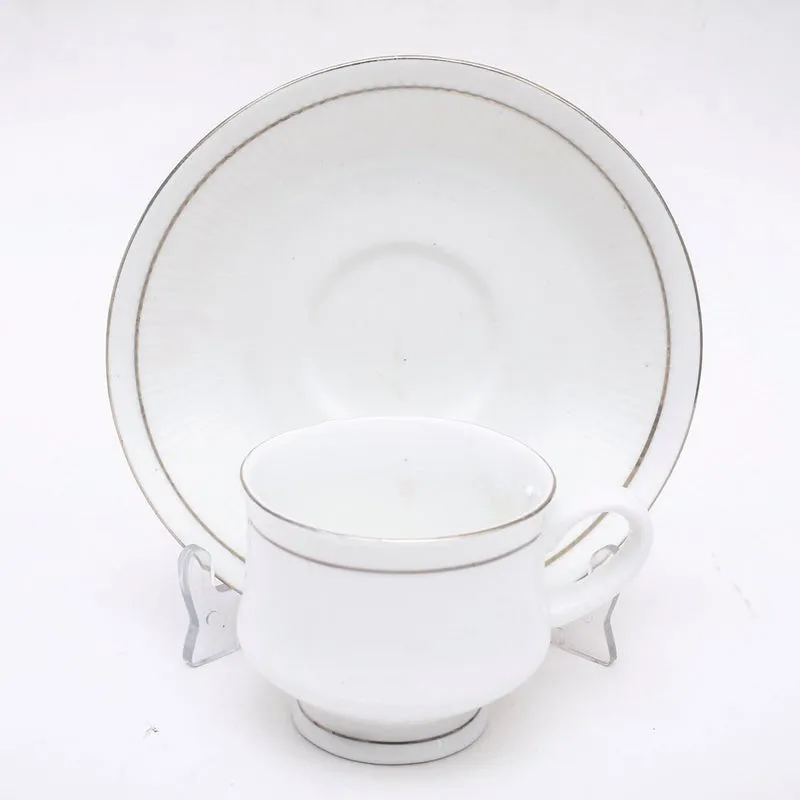Cadence  Bone China Cup & Saucer (125 ML) - Twelve Piece Set media 4