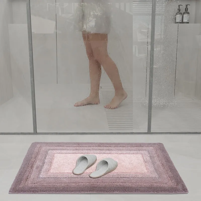 Dryora Cotton Bath Mat - Pink media 4