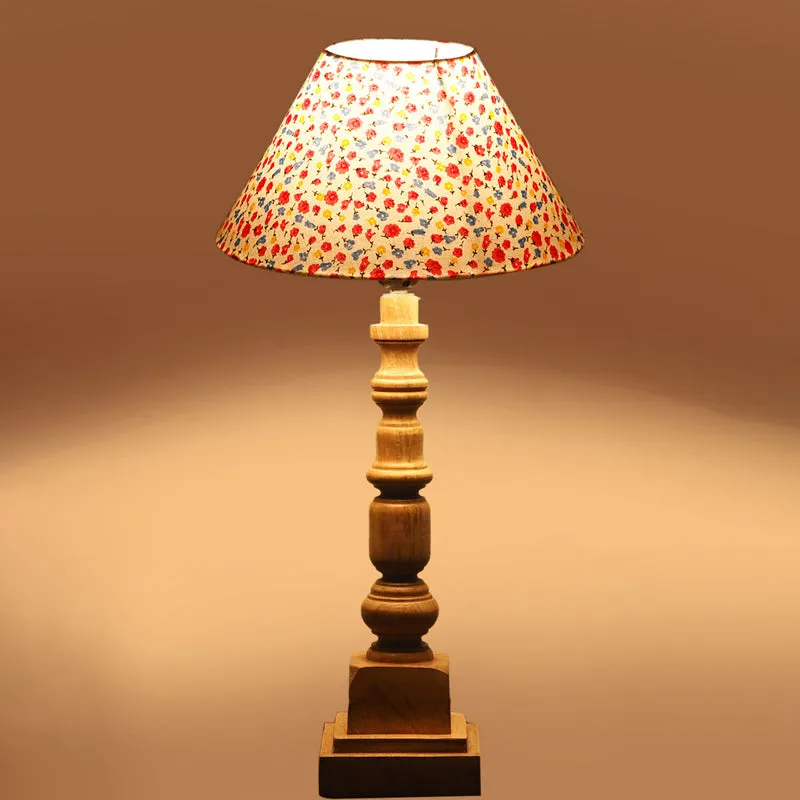 Fleura Cone Arbor Wooden Table Lamp - Multicolor media 5