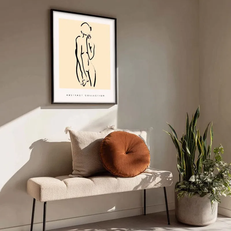 Unrushed Being Canvas Wall Painting With Black Frame media 4