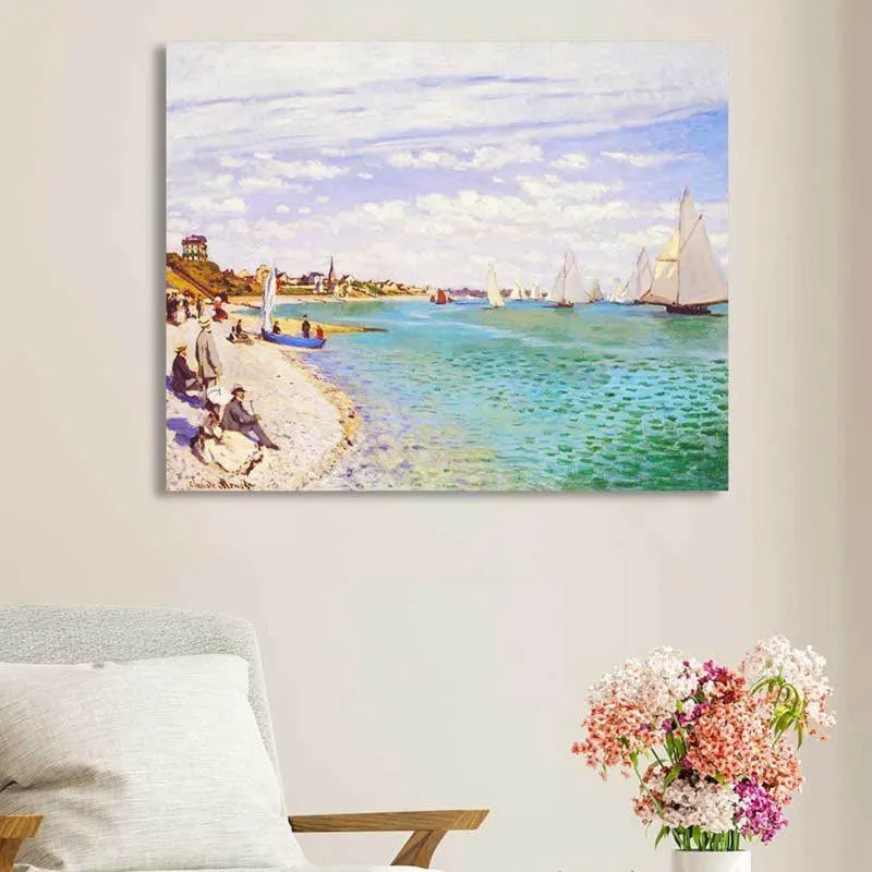 Serene Shore Canvas Wall Art media 3