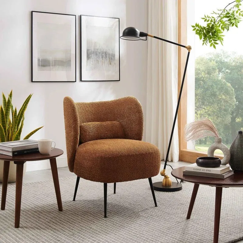 Modvyn Neem Wood Accent Chair - Brown media 4