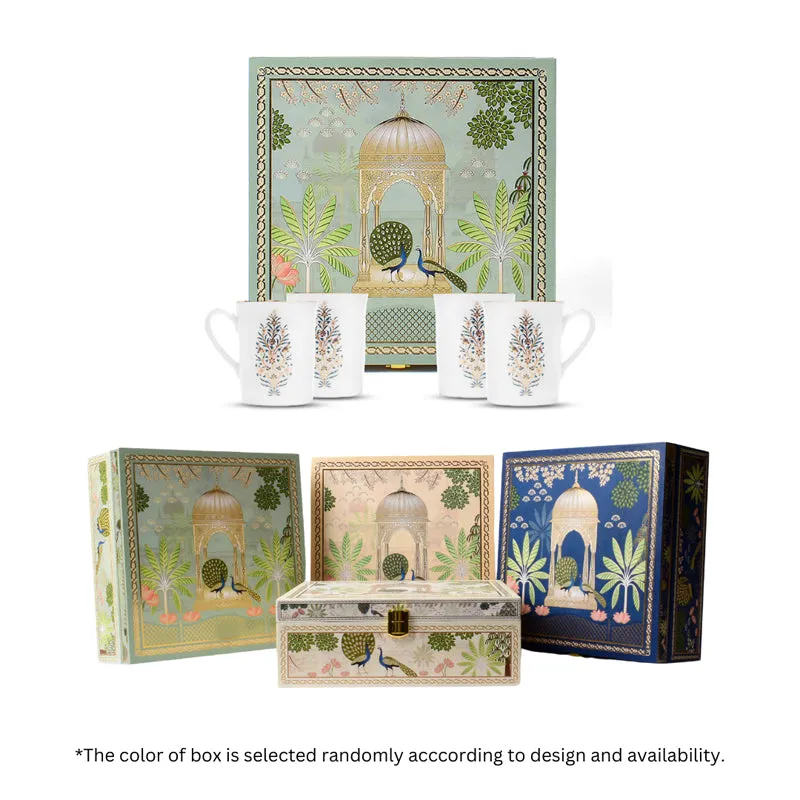Gilded Shahi Classic 24k Gold Brushed Porcelain Coffee Mug (300 mL Each) - Set Of Six media 9