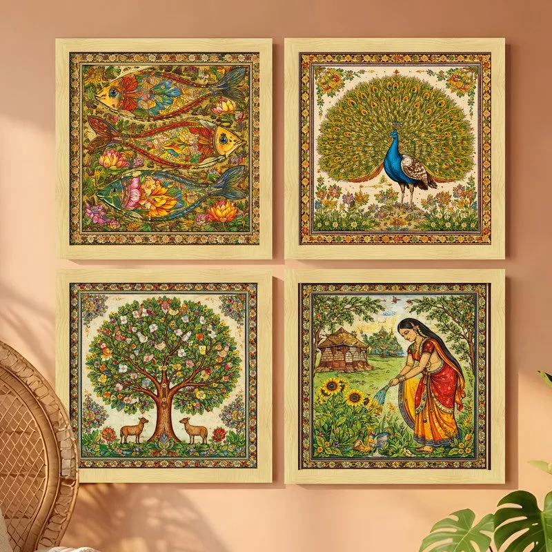 The Garden of Eternity Canvas Wall Art - Set Of Four media 3