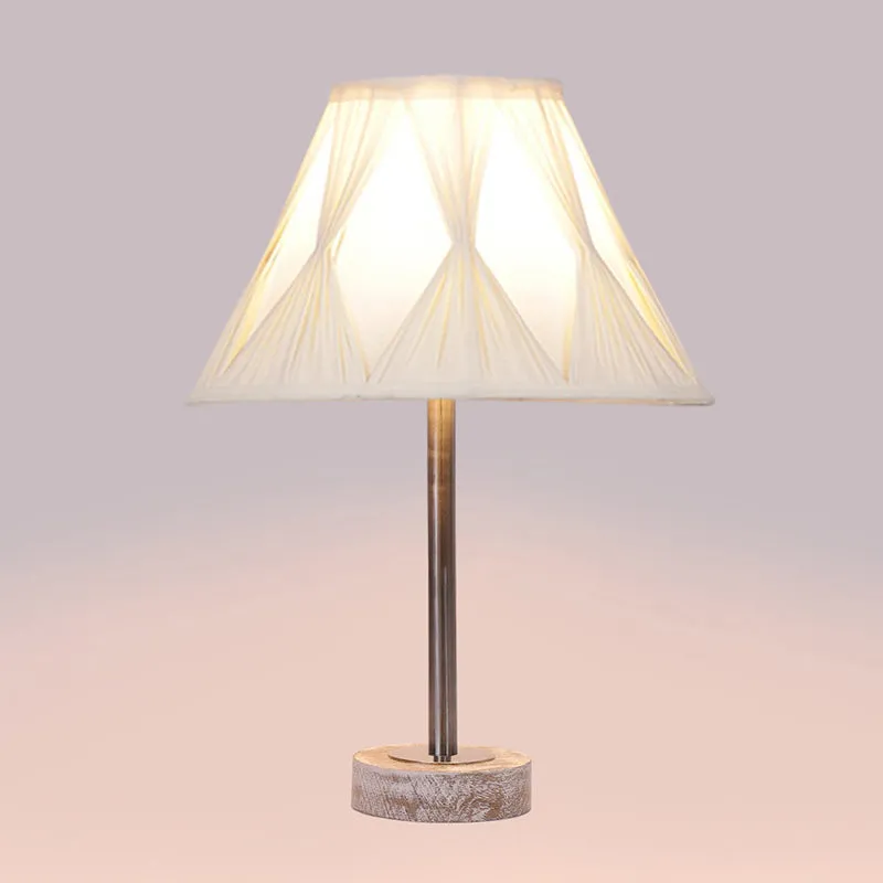 Pleatra Pinch Rodin Wooden Table Lamp - Ivory,Silver,White media 5