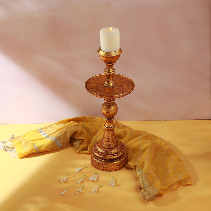 Suvaranksha Wood Candle Holder