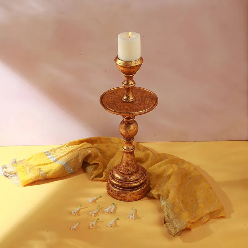 Suvaranksha Wood Candle Holder media 1