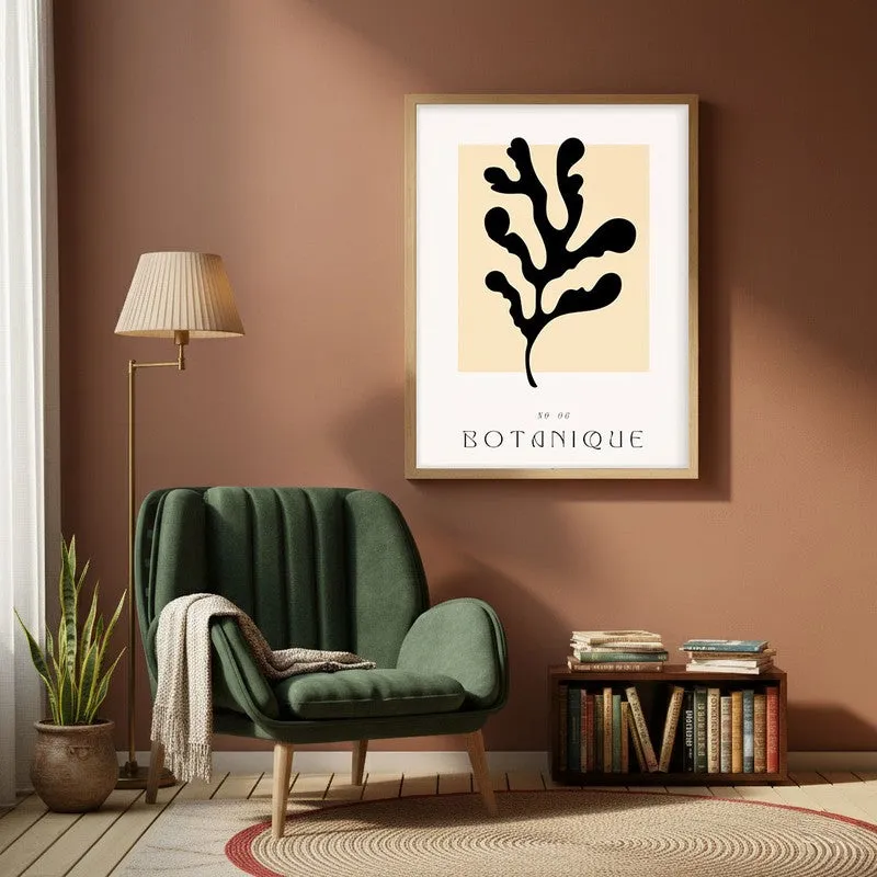 Botanica Canvas Wall Painting With Brown Frame media 1
