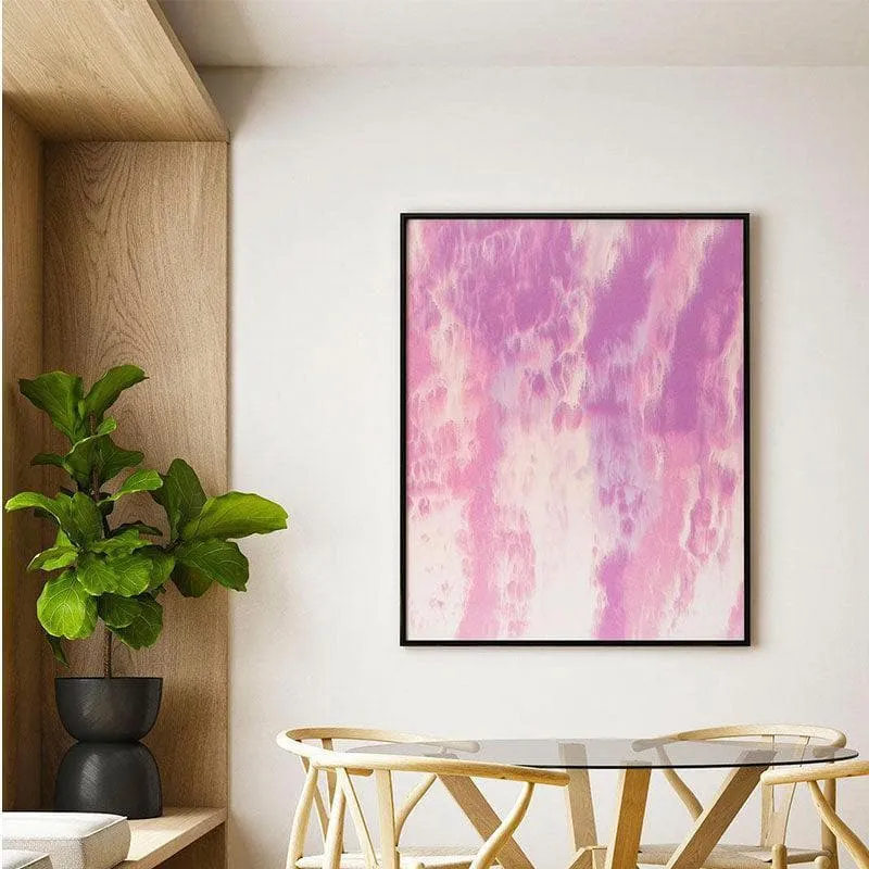 Sapphire Abstract Painting - Black Frame media 1