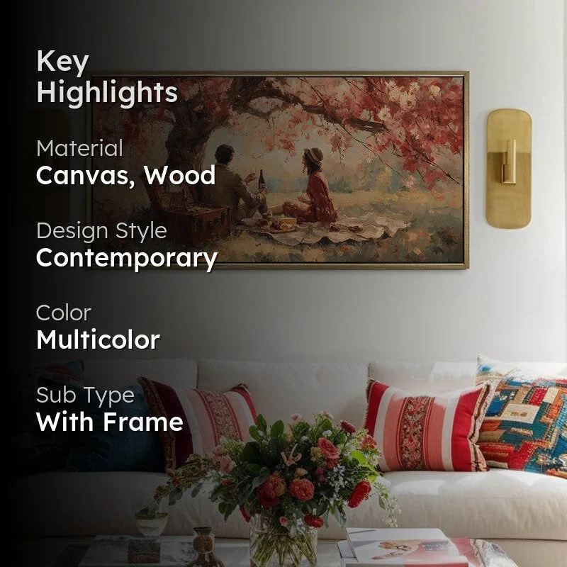 Flowering Boughs Canvas Wall Painting With Frame media 2