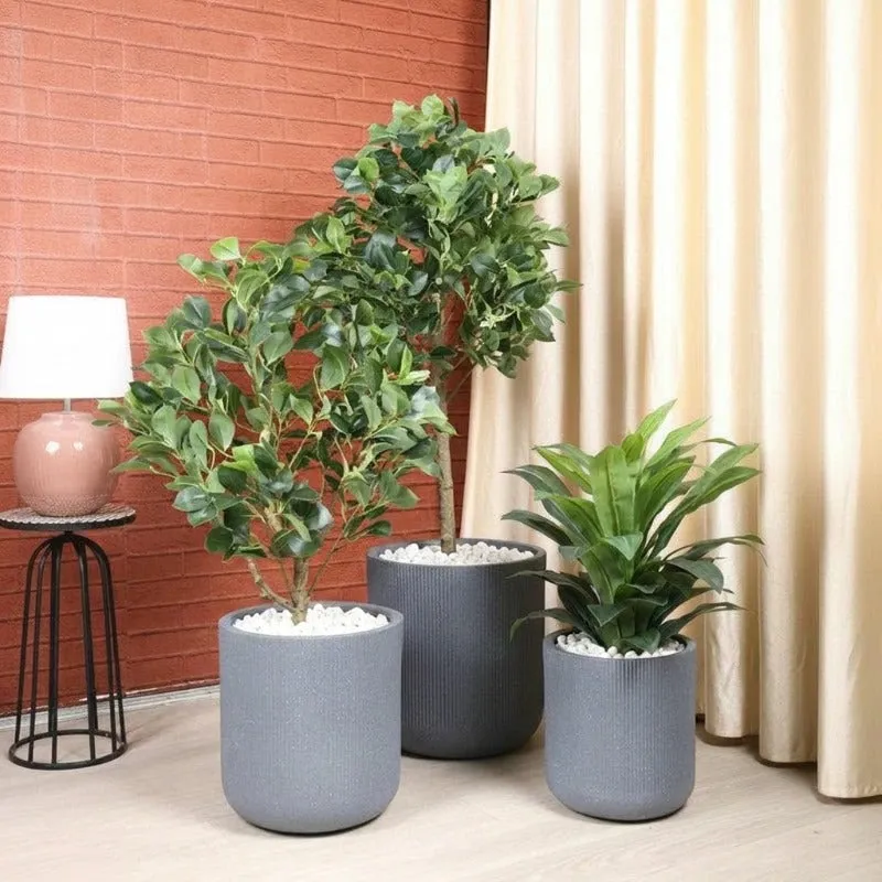 Velora Floor Planter - Grey - 8