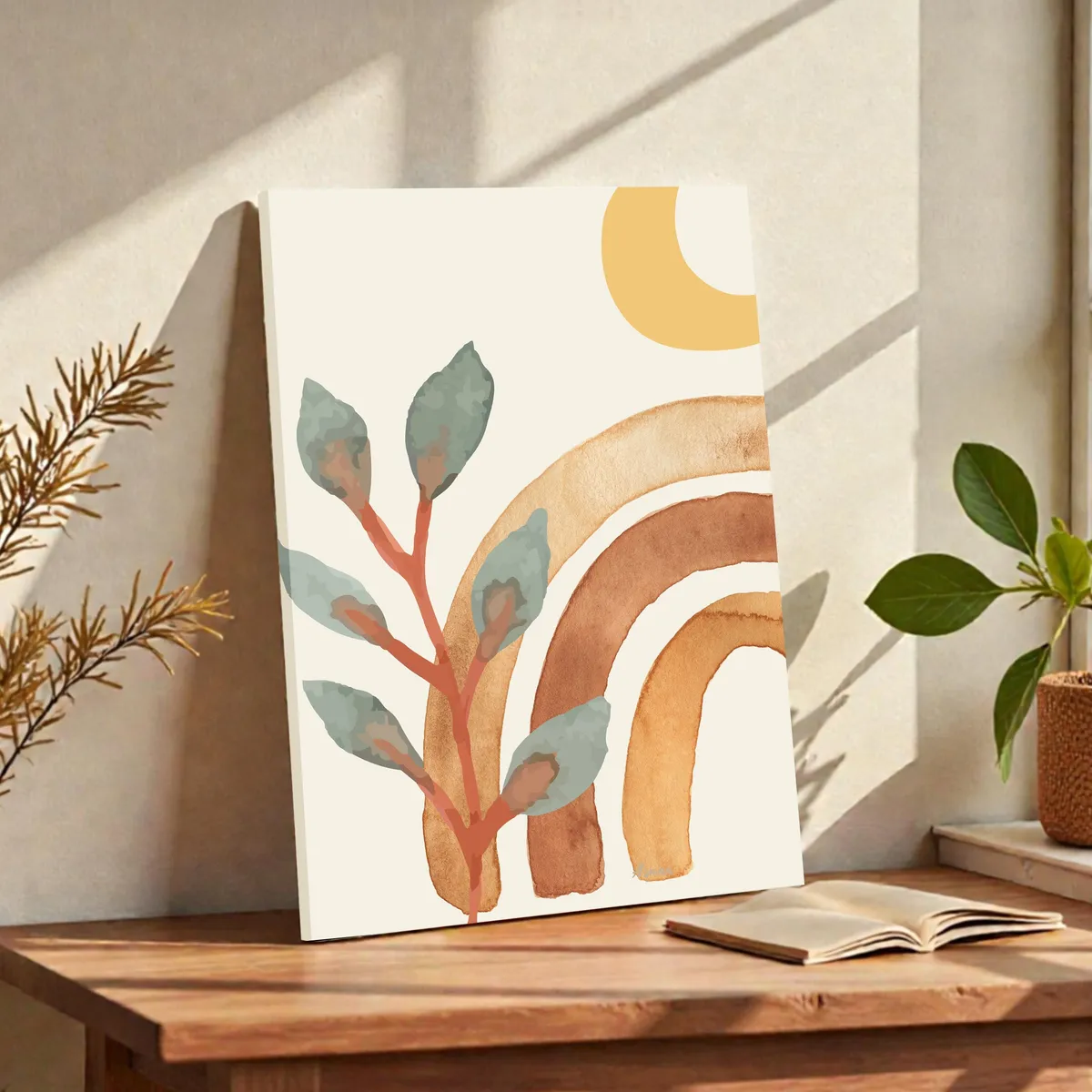 Soft Horizon Wall Art & Painting media 2