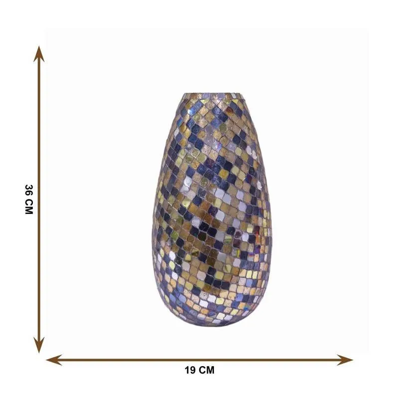 Arminta Multicolored Mosaic Vase media 5