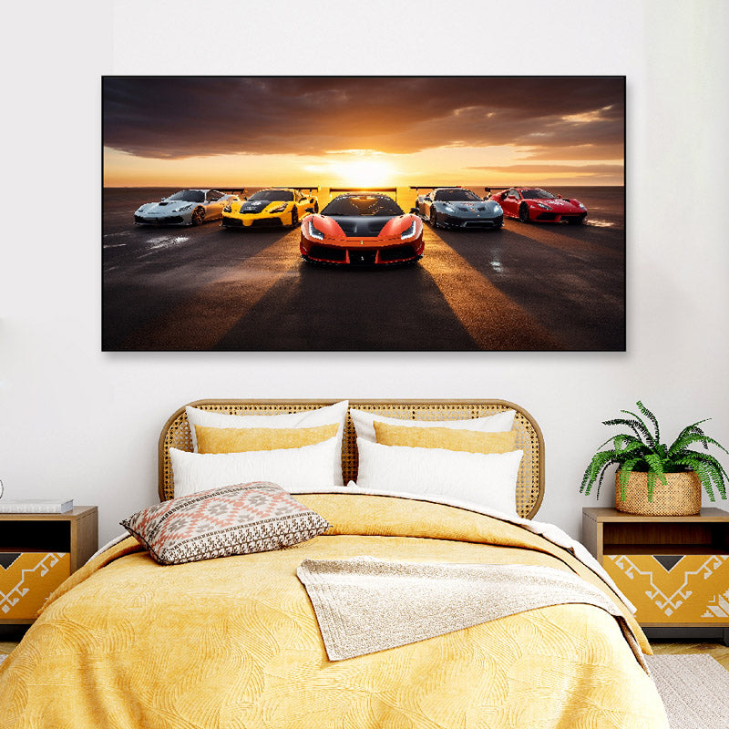 Racecar Turbo Canvas Wall Painting
