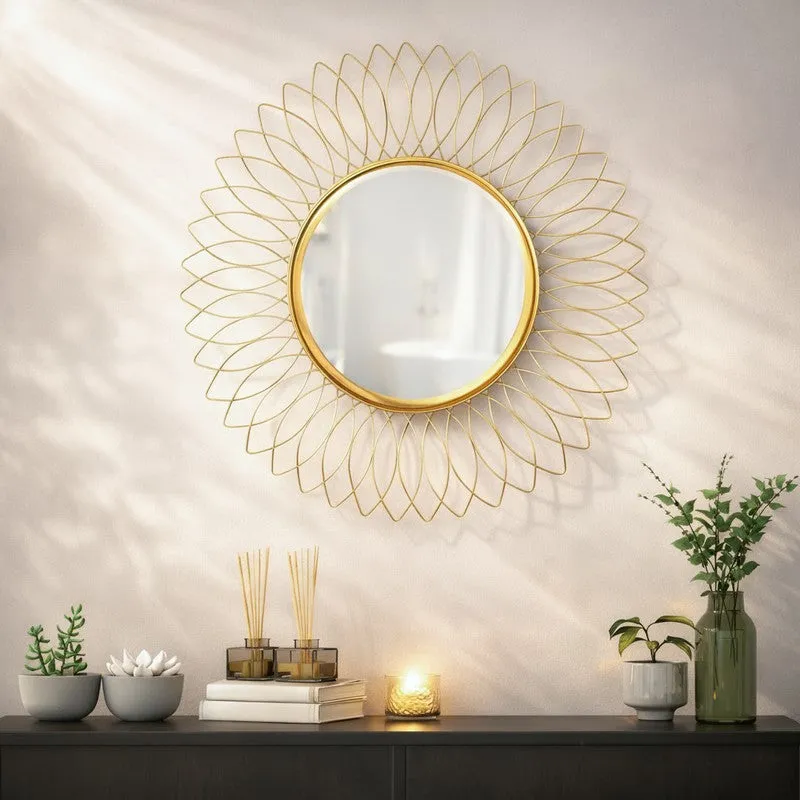 Iris Circular Charm Wall Mirror media 1