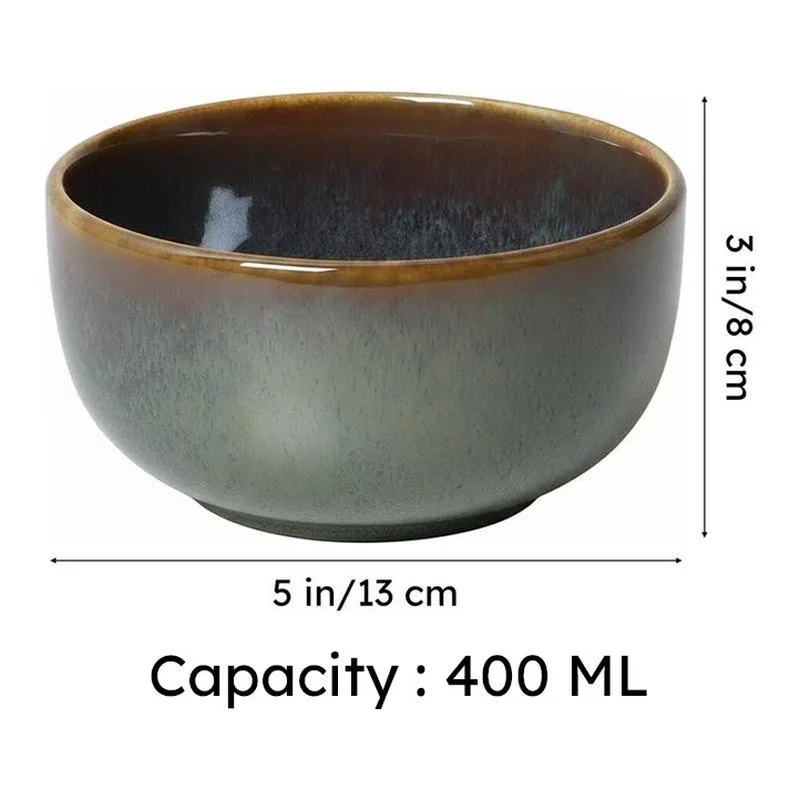 ServeEase Snack Bowl (Olive Green,400 mL Each) - Set Of Four media 6