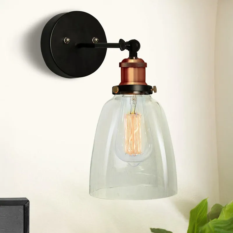Bell Glass & Metal Wall Lamp media 3