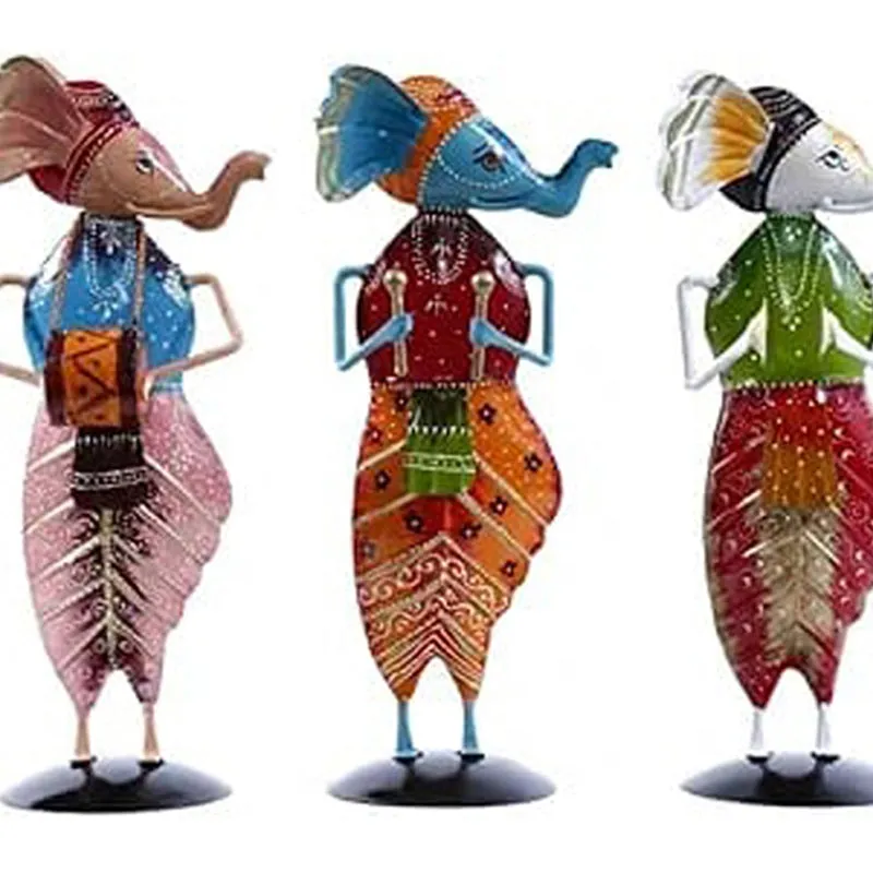 Ganesha Troupe Showpiece - Set Of Three media 3