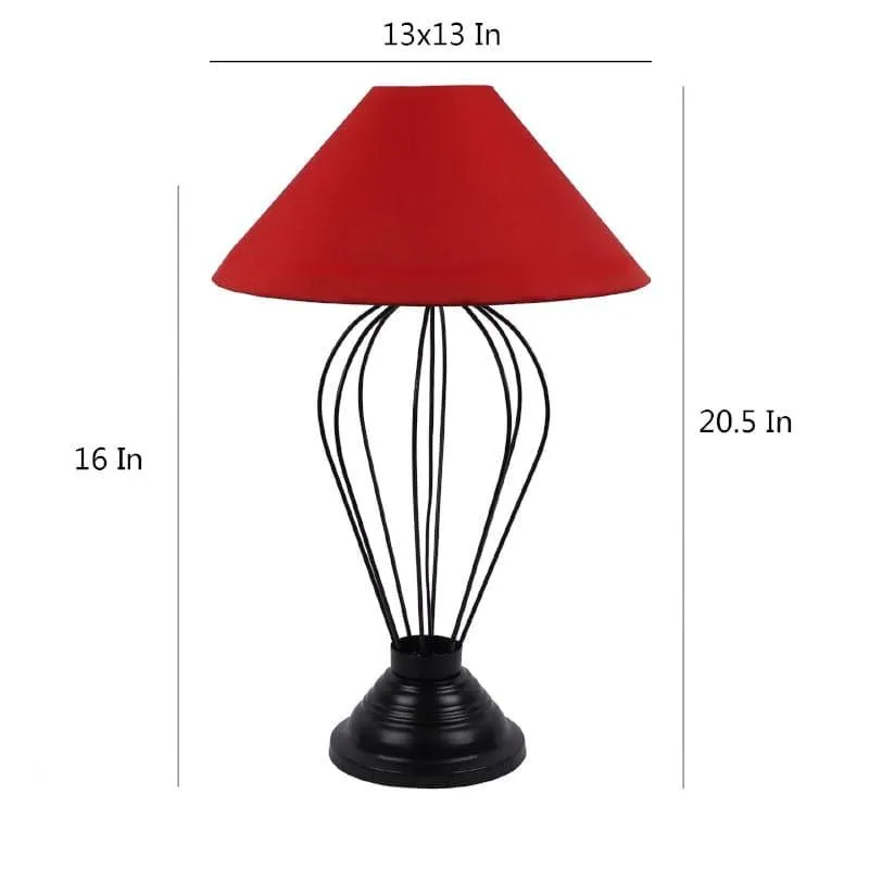 Ondine Maximus Fabric Table Lamp - Red,Black media 5