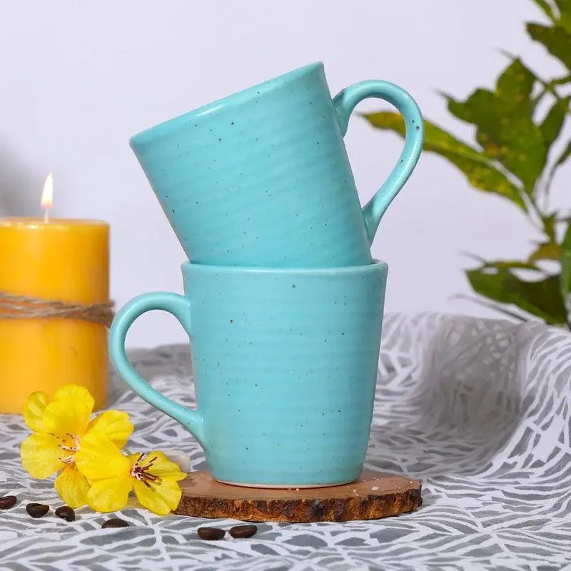 Neelima Ceramic Tea Cup (240 mL Each) - Set of Two media 1