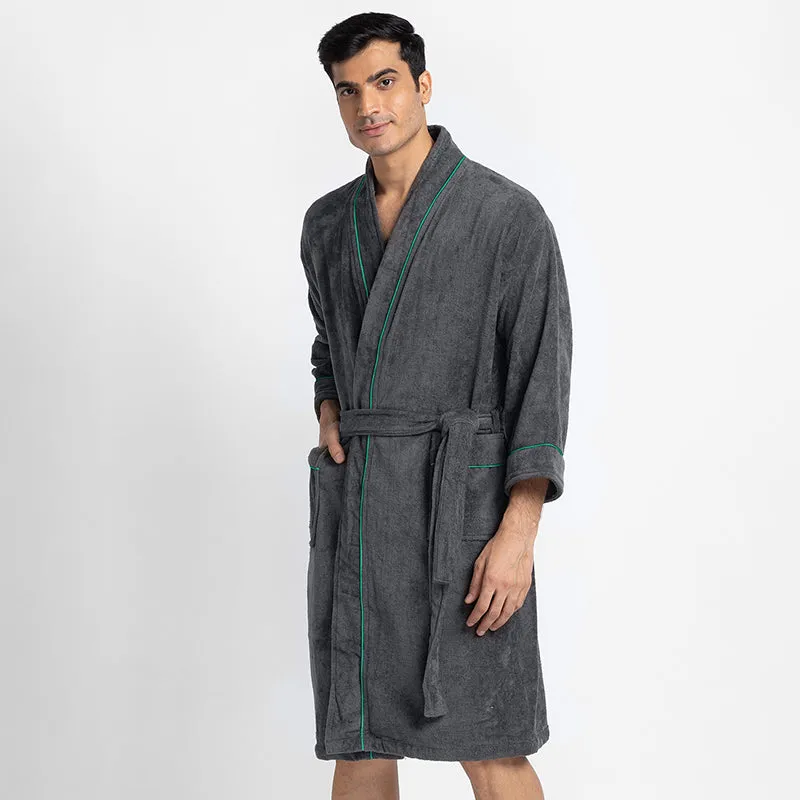 Corbin Bath Robe - Grey media 6