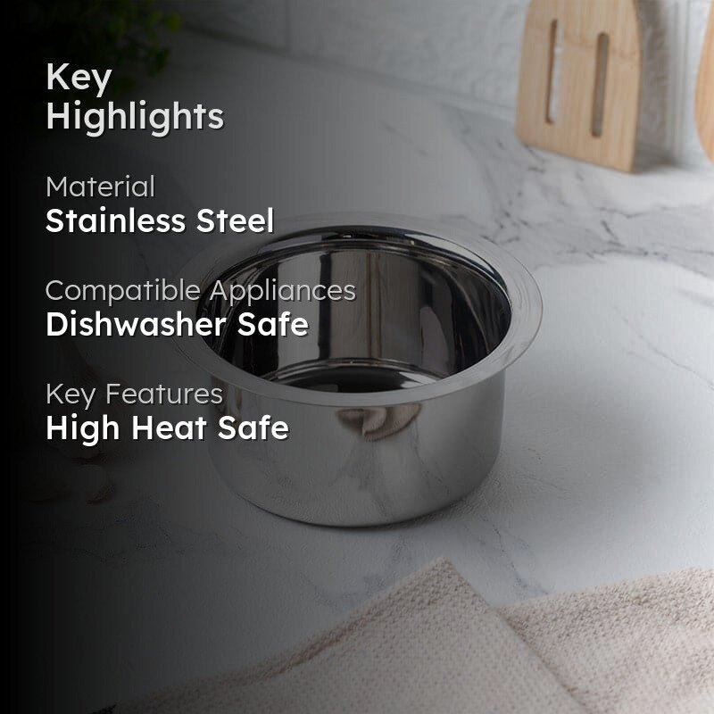 Avsa Stainless Steel Pateela - 350 mL / 5 Inches media 2
