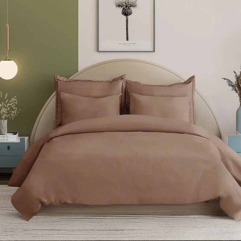 AllureHue Bedsheet (Brown) - 300 GSM media 1