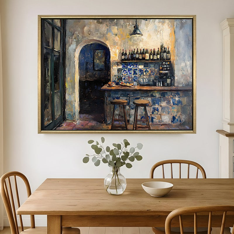 Glinting Canvas Wall Painting With Frame