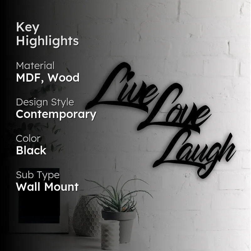 Rules Of Life MDF & Wooden Wall Accent media 2