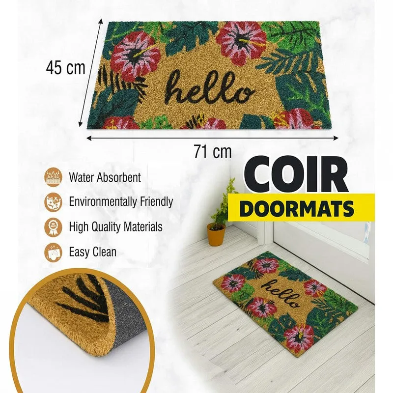 Hello Coir Door Mats - Brown media 10
