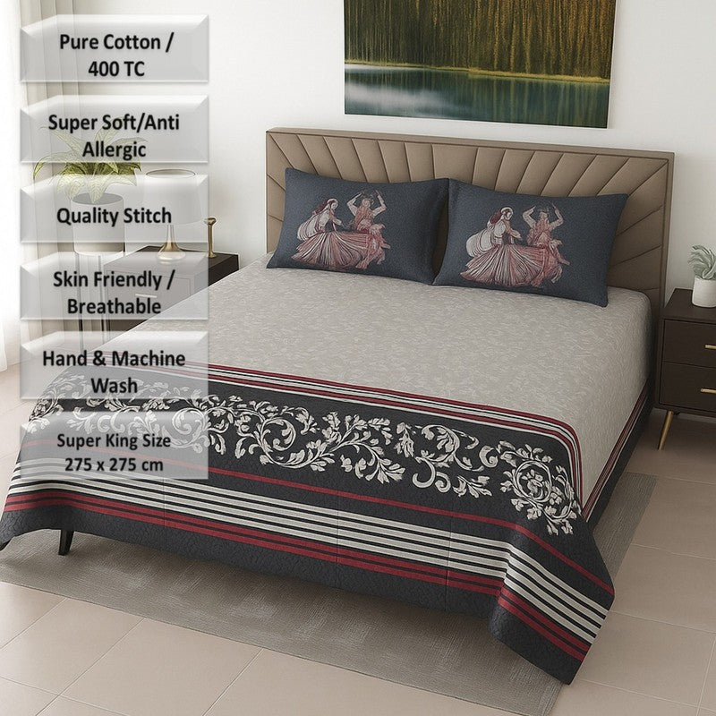 Aangan Cotton Bedsheets - 400 TC media 8