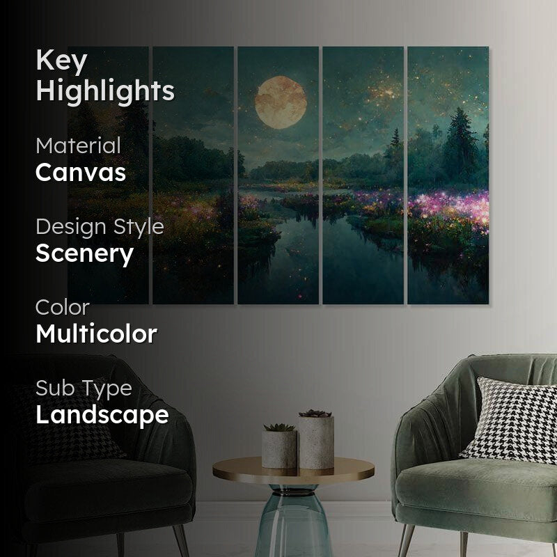 Waterscape View Wall Art - Set Of Five media 2