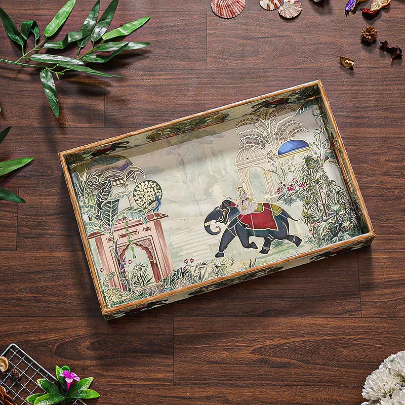Hastina Wood Serving Tray media 3